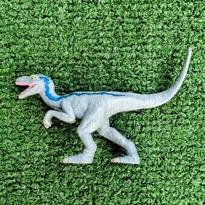 Jurassic World Fallen Kingdom Blue PVC 4" Raptor Decopac Cake Topper Figure EUC